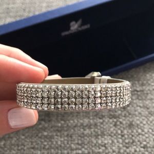 Swarovski leather crystal bracelet